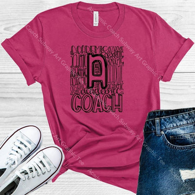 Academic Coach Subway Art Graphic Tee Graphic Tee