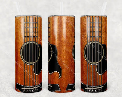 Acoustic Guitar 20 Oz Skinny Tumbler