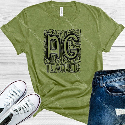 Ag Teacher Subway Art Graphic Tee Graphic Tee