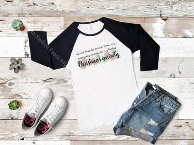 Almost Time To Switch From My Every Day Anxiety Festive Christmas Graphic Tee Graphic Tee