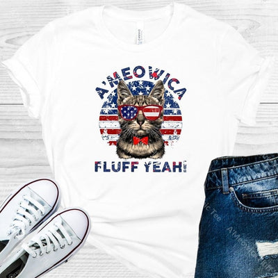 Ameowica Fluff Yeah Cat Graphic Tee Graphic Tee