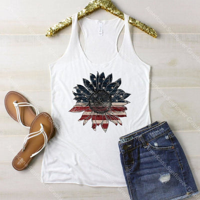 Americana Sunflower Graphic Tee Graphic Tee