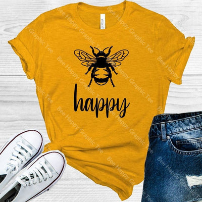 Bee Happy Graphic Tee Graphic Tee