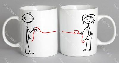 Boy Heart String Mug Coffee