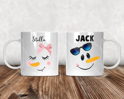 Boy Snowman Mug Coffee