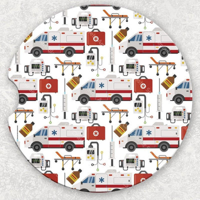 Car Coaster Set - Ambulance
