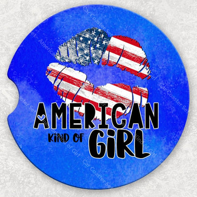 Car Coaster Set - American Kind Of Girl