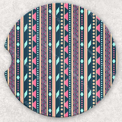 Car Coaster Set - Aztec Stripes