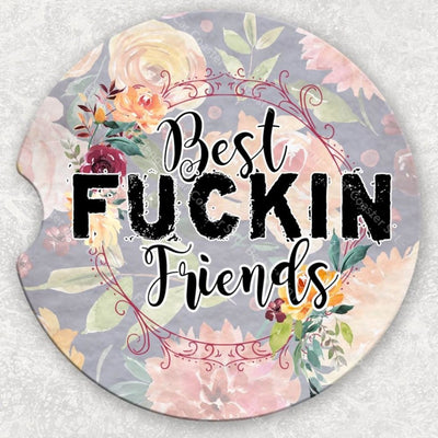 Car Coaster Set - Best F***in Friends