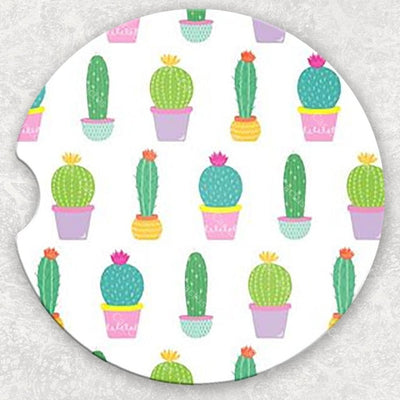 Car Coaster Set - Cactus