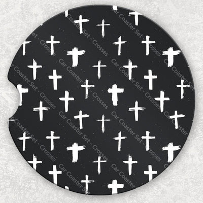 Car Coaster Set - Crosses