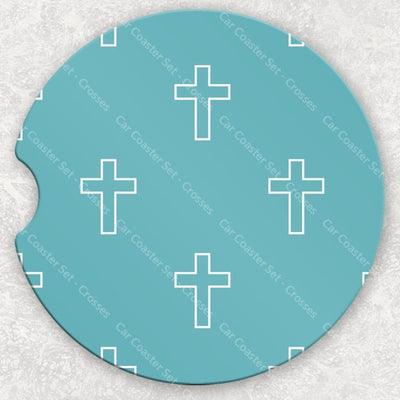 Car Coaster Set - Crosses