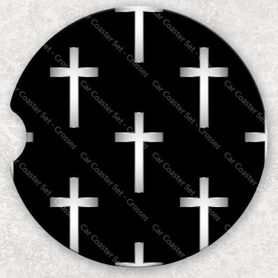 Car Coaster Set - Crosses