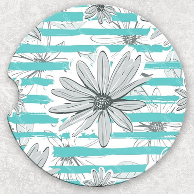 Car Coaster Set - Daisies