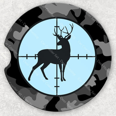 Car Coaster Set - Deer Hunting