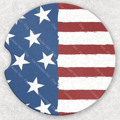 Car Coaster Set - Flag