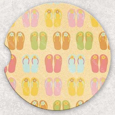 Car Coaster Set - Flip Flops