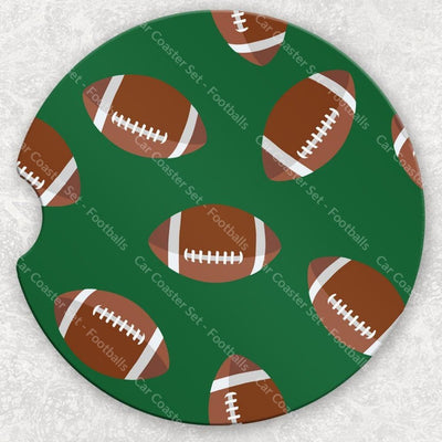 Car Coaster Set - Footballs