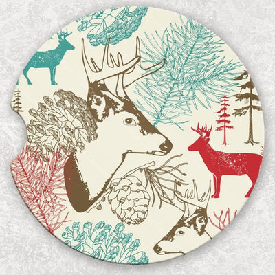 Car Coaster Set - Forest