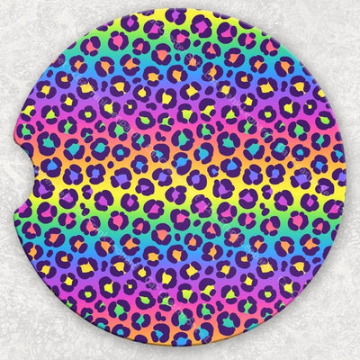 Car Coaster Set - Lisa Frank Leopard