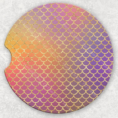 Car Coaster Set - Mermaid Scales