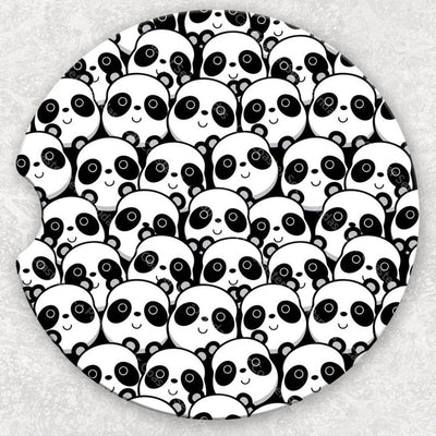 Car Coaster Set - Pandas