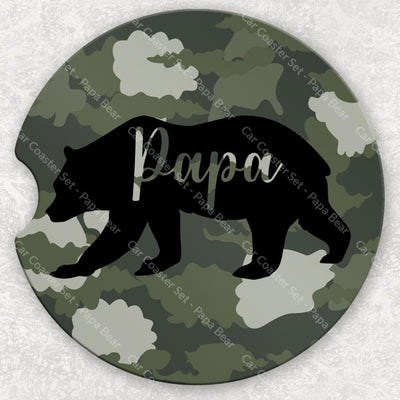 Car Coaster Set - Papa Bear