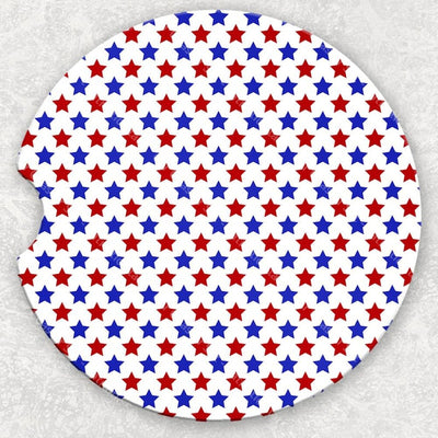 Car Coaster Set - Patriotic Stars