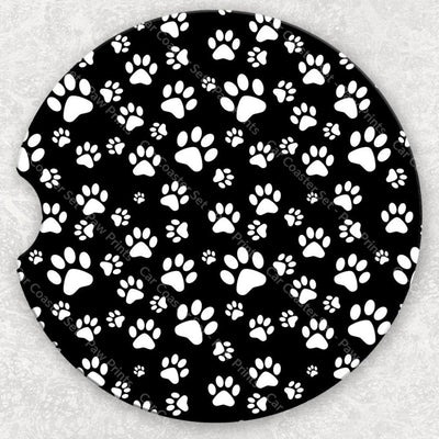 Car Coaster Set - Paw Prints