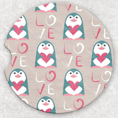 Car Coaster Set - Penguin Love
