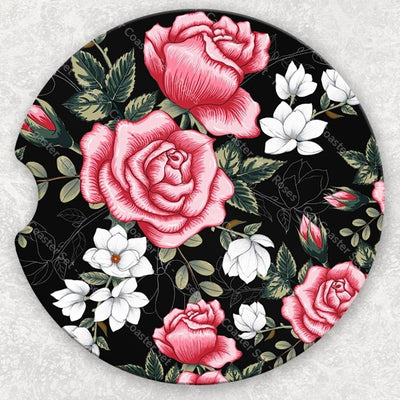 Car Coaster Set - Roses