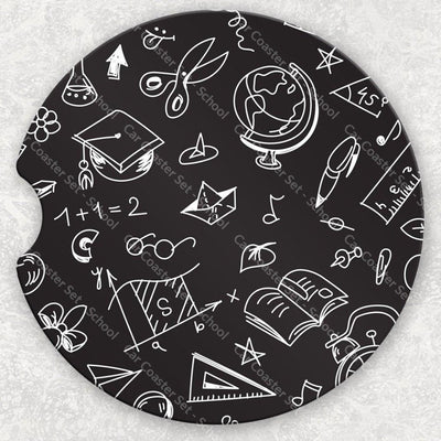 Car Coaster Set - School