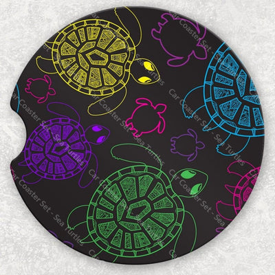 Car Coaster Set - Sea Turtles