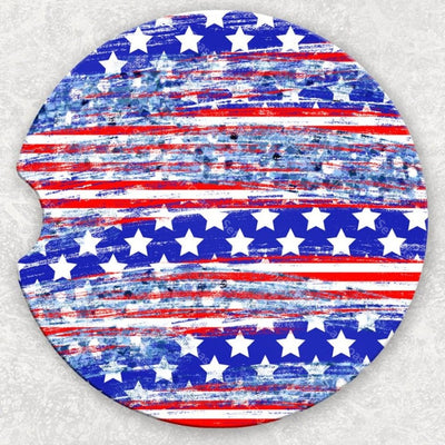Car Coaster Set - Stars And Stripes