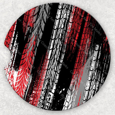 Car Coaster Set - Tire Marks