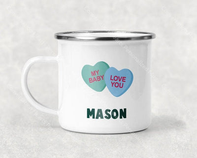 Conversation Hearts Personalized Mug Coffee