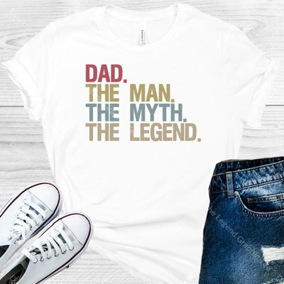 Dad The Man Myth Legend Graphic Tee Graphic Tee
