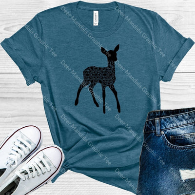 Deer Mandala Graphic Tee Graphic Tee