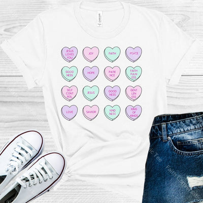 Faith Conversation Hearts Graphic Tee Graphic Tee