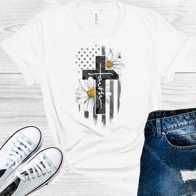 Faith Daisy Cross Graphic Tee Graphic Tee