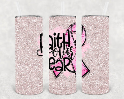 Faith Over Fear 20 Oz Skinny Tumbler