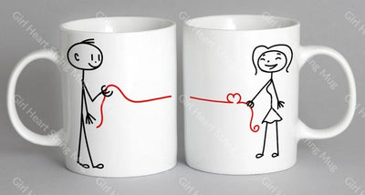 Girl Heart String Mug Coffee