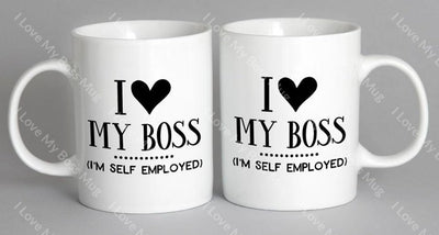 I Love My Boss Mug Coffee