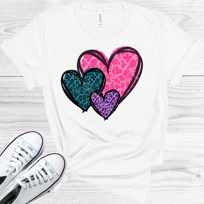 Leopard Hearts Graphic Tee Graphic Tee