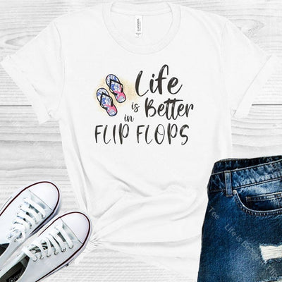 Life Is Better In Flip Flops Graphic Tee Graphic Tee