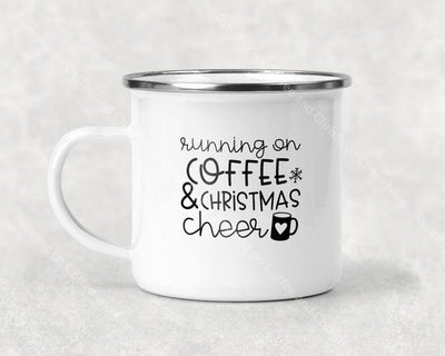 Running On Coffee And Christmas Cheer Mug