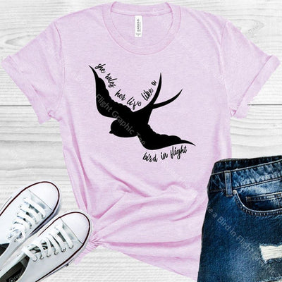 She Rules Her Life Like A Bird In Flight Graphic Tee Graphic Tee