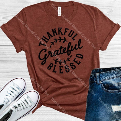 Thankful Grateful Blessed Graphic Tee Graphic Tee