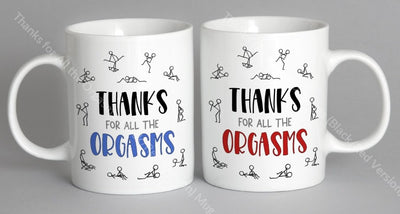Thanks For All The Orgasms (Black/red Version) Mug Coffee