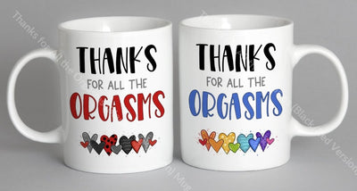 Thanks For All The Orgasms (Black/red Version) Mug Coffee